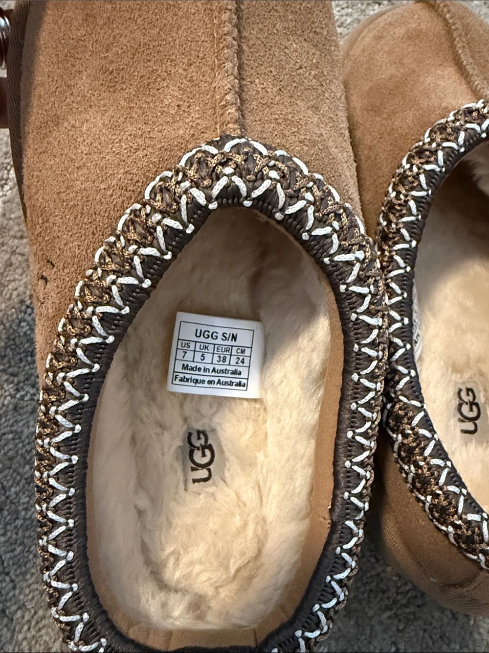 UGG suede design braided